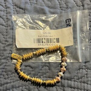 Chic Gold and Silver Beaded Bracelet